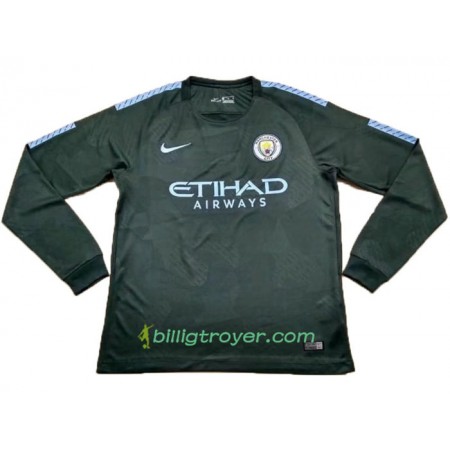 Billige Fotballdrakter Manchester City Tredjedraktsett 2017/18 Langermet